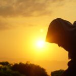sunrise, muslim woman, woman