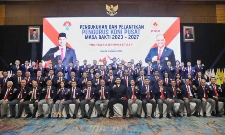 Menpora Hadiri Pelantikan Pengurus KONI Pusat Periode 2023-2027