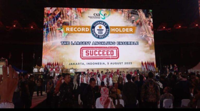 Indonesia Pecahkan Rekor Dunia Pergelaran Angklung