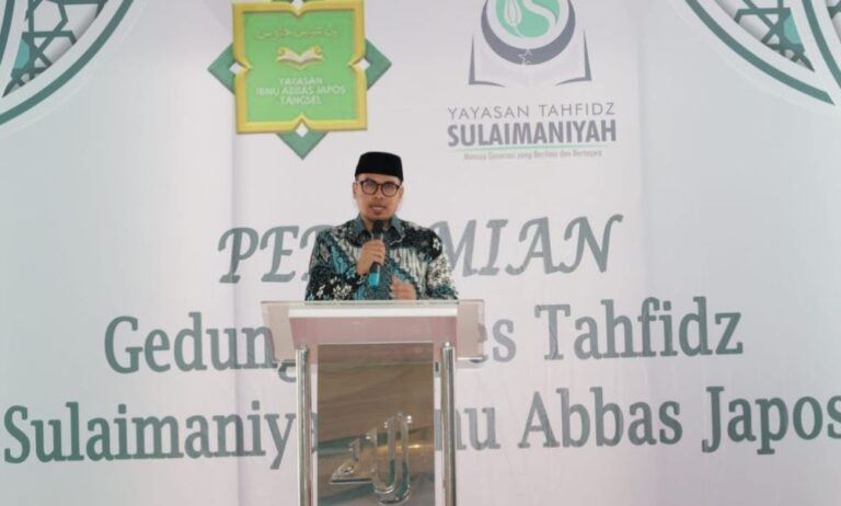 Pilar Saga Resmikan Ponpes Tahfidz Sulaimaniyah Ibnu Abbas Japos