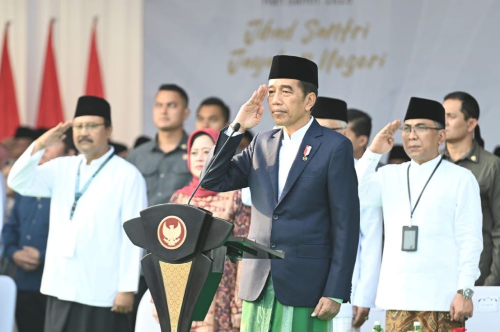 Jokowi Minta Pegang Teguh Semangat Hari Santri