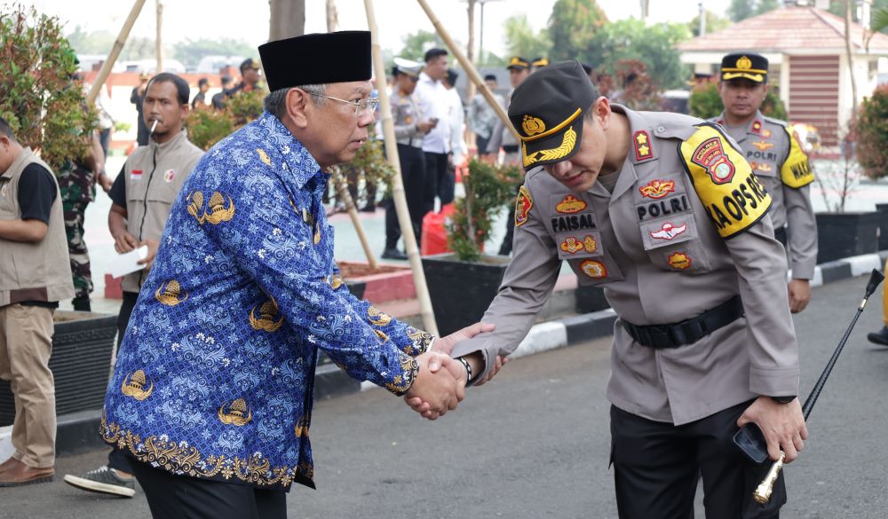 Benyamin Davnie Hadiri Apel Gelar Pasukan Operasi Mantap Brata 2023-2024