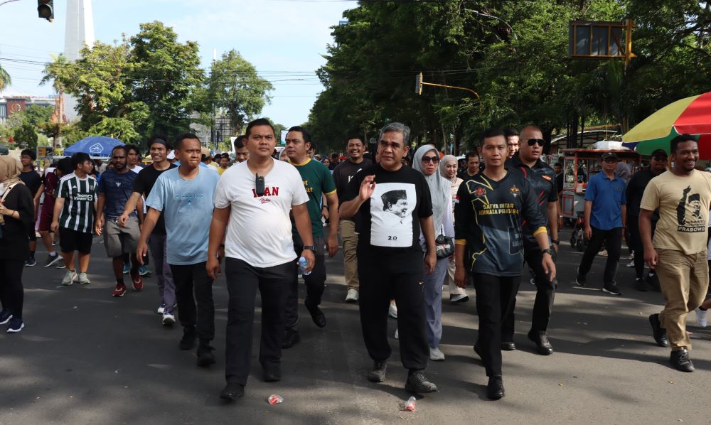 Gibran, Muzani hingga Gubernur Hadiri Jalan Sehat Bersama Puluhan Ribu Masyarakat Sulsel