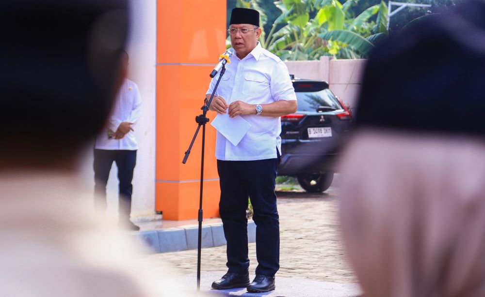 Hadiri Apel Siaga Kampanye, Benyamin Davnie Ingatkan Soal Netralitas