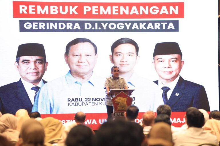 Sekjen Gerindra Beri Instruksi di Yogyakarta: Setiap Kader Adalah Timses Prabowo