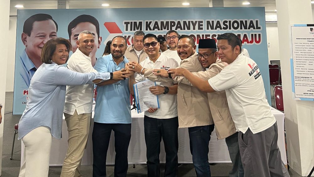 Para Aktivis 98, Alumni, Mahasiswa Deklarasi Dukung Prabowo-Gibran 'Gruduk Deklarasi Laskar Trisakti 08'