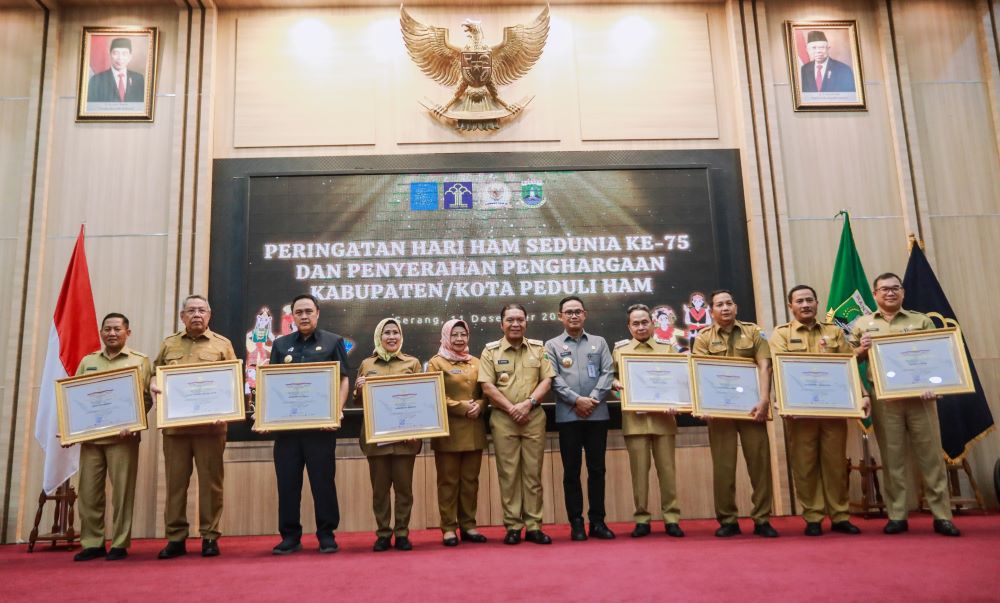 Pemkot Tangsel Raih Penghargaan Kota Peduli HAM 2023