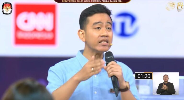Closing Statement Debat Cawapres, Gibran Ucapkan Terimakasih kepada Prabowo
