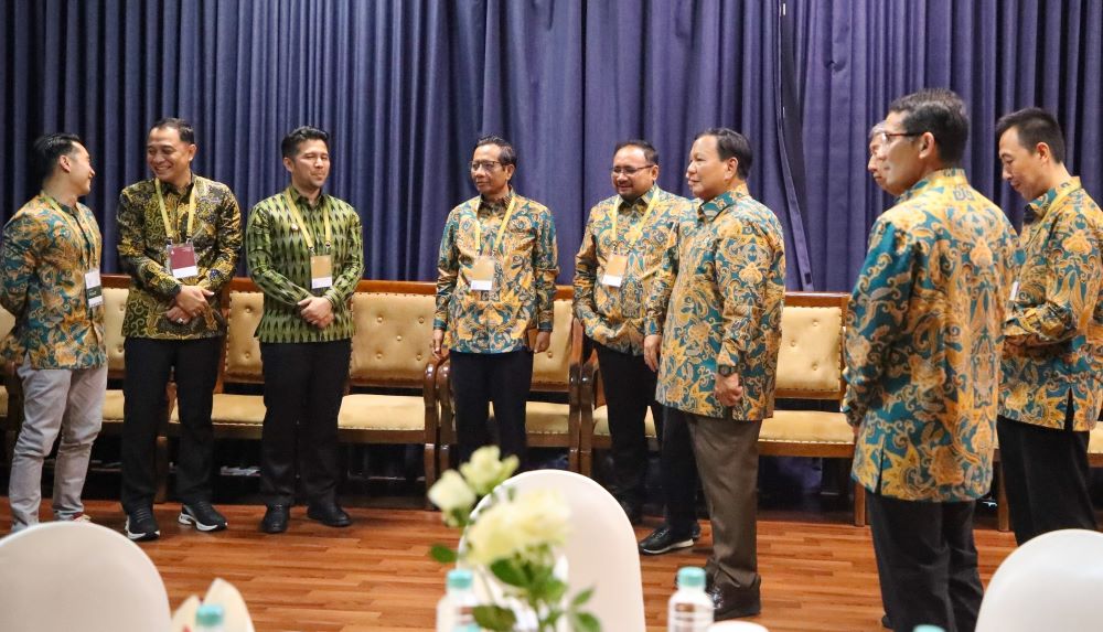 Prabowo Hadiri Natal Nasional di Surabaya Bareng Jokowi dan Menteri Lainnya