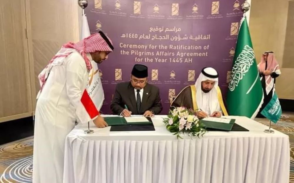 Tandatangani Ta'limatul Hajj, Indonesia Berangkatkan 241 Ribu Jamaah Haji 