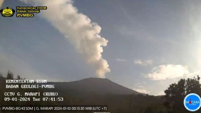 Status Gunung Marapi Naik Jadi Level Siaga, Warga Diminta Waspadai Gas Beracun di Dekat Kawah