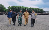 Jelang Pemilu, Wali Kota Benyamin Davnie Ikuti Apel Pergeseran Pasukan Pengamanan TPS