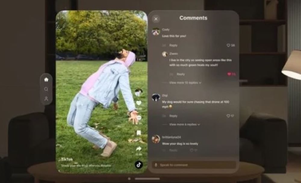 Aplikasi TikTok Tersedia di Apple Vision Pro