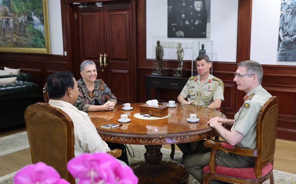 Prabowo Dikunjungi Panglima Angkatan Bersenjata Australia: Hubungan Kedua Negara Baik
