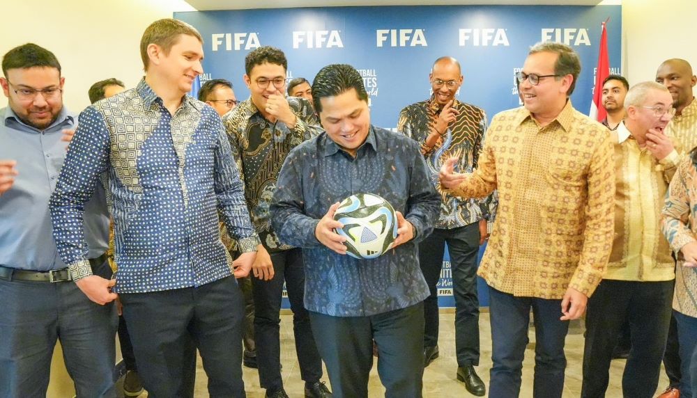 Erick Thohir Paparkan Progres Transformasi Sepak bola ke Delegasi FIFA