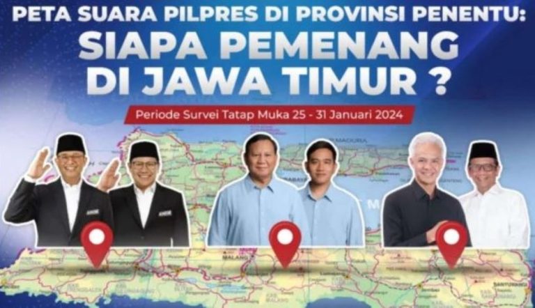 Survei Poltracking: Pemilih yang Dekat NU dan Muhammadiyah di Jatim Condong Pilih Prabowo-Gibran