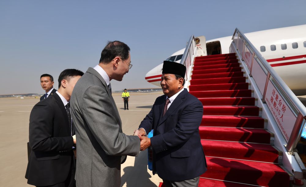 Prabowo Tiba di China, Temui Xi Jinping, PM hingga Menhan China